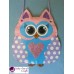 Owl Decor - Owl Wall Hanging - Owl Wall Decor - Pink Owl Decor - Pink Owl Nursery Decor - Polka Dot Owl - Wall Hanging - Salt Dough